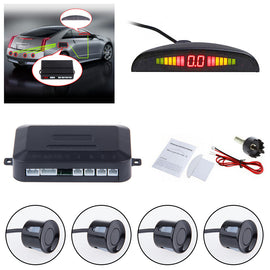 Universal Car LED Parking Sensor 4 Sensors system - West XSREZ Electronics